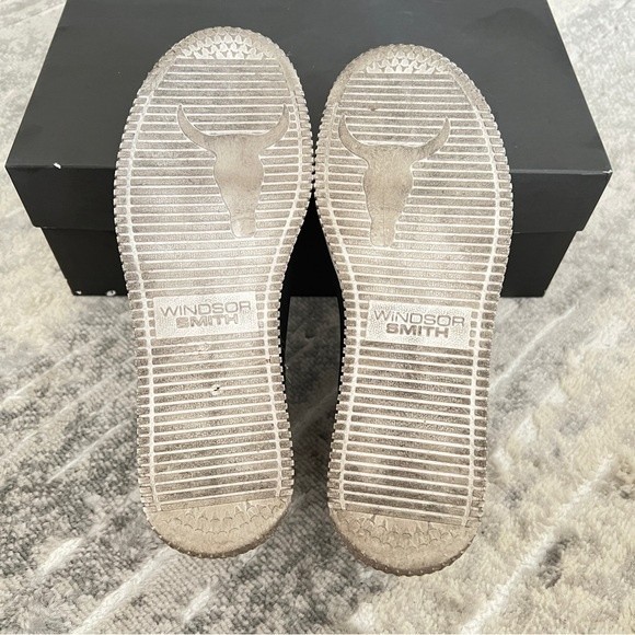 Windsor Smith 50mm Speedy Nylon Mesh Slip On Sneakers in Black - Picture 9 of 12